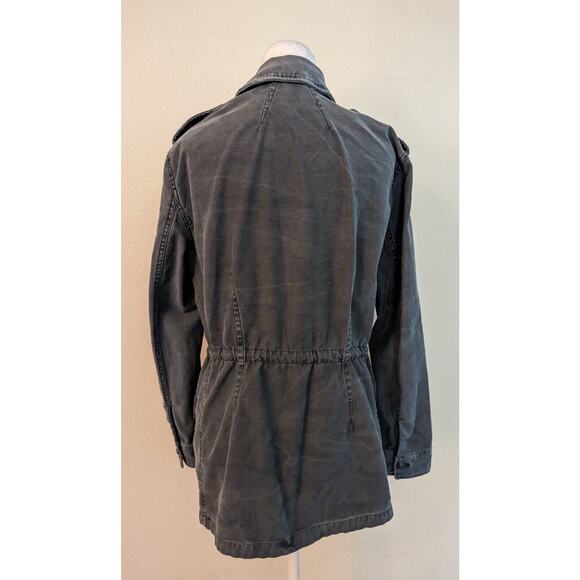 Free People Size Small Blue Gray Not Your Brother's Jacket 100% Cotton B6 - Picture 3 of 4